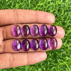 Lot de 10 pierres précieuses violettes naturelles pour la fabrication de bijoux, bague et bracelet. - Product Image 2