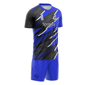 ชุดเสื้อฟุตบอลแบบเต็มตัวชุดเสื้อฟุตบอลผ้าโพลีเอสเตอร์ระบายอากาศพิมพ์ซับลิเมชัน100% ตามสั่ง - Product Image 1