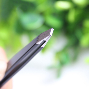Low MOQ High Quality Customized Color Slanted Tip Stainless Steel <b>Eyebrow</b> <b>Tweezers</b> - Product Image 3