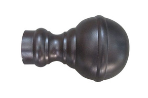 Juego de barra de cortina con cabeza esférica de Metal de 48-86 pulgadas, longitud ajustable, Material de hierro liso Industrial para decoración del hogar - Product Image 3