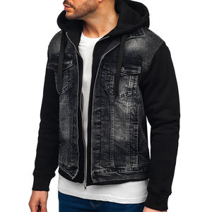 Dernier style à prix réduit Qualité supérieure Coupe parfaite Couleur élégante Professionnel Best-seller Vestes en jean à capuche pour hommes - Product Image 3