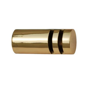 Tringle à rideau industrielle de luxe en laiton, réglable, avec embouts et supports muraux, installation facile, pour tringle de 20 mm, finition laiton poli, pour mariage - Product Image 1