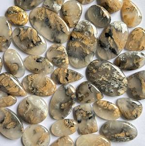 Wholesale Bulk Loose Gemstones Natural Dendritic Tiger Cabochon Healing Crystal Quartz for Chakra Spiritual Reiki Raw - Product Image 1