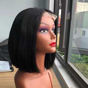 Bob hair 10 pouces Extensions de Cheveux Humains Glue Les Perruque avec HD Swiss Lace Frontal 100% Cheveux Humains Origine Vietnam - Product Image 1