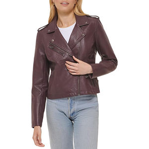 Quality Price Premium Quality Custom Design Adult Size <b>Women</b> Genuine Leather <b>Jacket</b> Custom Ladies Leather <b>Jacket</b> For <b>Women</b> - Product Image 5