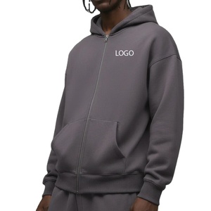 Sweat à capuche pour homme personnalisé avec poches avant, fermeture éclair, couleur unie, décontracté, réglable, prix bas, respirant, sweat à capuche 2026 - Product Image 1