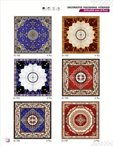 Céramique 600*600 Silver Golden Glazed Face Design Carrelage de sol décoré Carreaux de décoration de maison Carreaux de décoration murale - Product Image 5