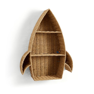 Étagère murale en rotin escargot unique en gros faite à la main meilleure vente décoration de pépinière meubles étagère murale fabriquée au Vietnam - Product Image 5