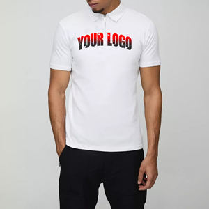 Wholesale Polyester/Cotton Men's for Shirts Custom 3D Puff Printed Logo Pocket Design <b>Light</b> Weight Slim Fit Quick-Dry Knitted - Product Image 4