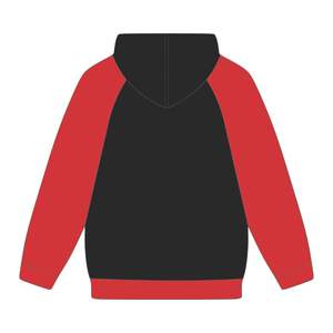 HBCU-Sudadera con capucha de manga raglán DST negro educado, bordado de chenilla, hermandad griega Delta Divine Nine Collegiate Fashion Hoodie - Product Image 3