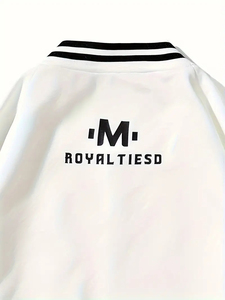 Chaquetas universitarias ligeras hechas a medida para hombre, nuevo estilo con cuello levantado de lona transpirable de gran tamaño, la mejor chaqueta con logotipo - Product Image 5