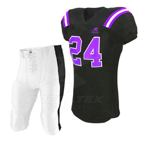 Tenue de football américain personnalisée en twill, grande taille, manches courtes, vêtements de sport en gros - Product Image 1