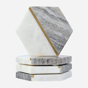 Latest Design Marble Brass <b>Table</b> <b>Coaster</b> for Wedding Birthday Parties Banquets Decoration Beaded <b>Table</b> <b>Coaster</b> - Product Image 1