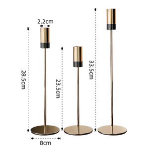 แท่นวางเทียนสำหรับงานแต่งงานดีไซน์คลาสสิกทำจากโลหะทองเหลืองชุบทองสำหรับวางเทียนแฟนซีจำนวนมากดีไซน์คลาสสิก - Product Image 4