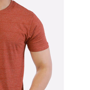 เสื้อยืดคอกลมคุณภาพสูงออนไลน์สำหรับฟิตเนสและ100% วิ่งลำลองผ้าฝ้ายลายว่างเปล่าออกแบบได้ตามต้องการ - Product Image 4