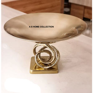 Tazón de plata hecho a mano con niquelado brillante 2025, decoración de Metal para el hogar, oficina, cocina, Frutero de diseñador de Metal de alta calidad - Product Image 5