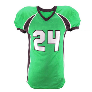 Uniforme de football américain de qualité supérieure, service OEM, couleurs personnalisées imprimées, séchage rapide, anti-odeurs, manches courtes, fabrication en usine - Product Image 2