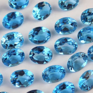 Topacio Azul Natural de Alta Calidad, Corte Ovalado, Hecho a Mano, Piedra Suelta, Certificado por Terceros, 2-3 Quilates, Tratamiento de Encerado/Enhuacado - Product Image 2