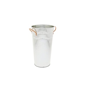 Factory Wholesale Galvanized Metal Vintage <b>Succulent</b> Herb Planter <b>Pots</b> Set Plant Flower <b>Pot</b> with Wood Handle - Product Image 4