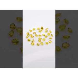 Zafiros Amarillos Naturales Sin Tratar, Calibrados en Forma de Pera de 3x4mm y 4x5mm con Corte Asscher Esmeralda Radiante Ovalado Hecho de Turmalina - Product Image 3