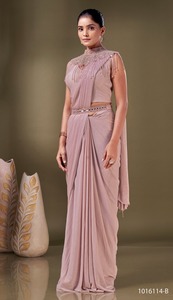 Bereit, Saree aus importiertem Stoff mit vollständig genähter Designer bluse für Frauen zu tragen Großhandel Shop USA Shari Sari für Mädchen