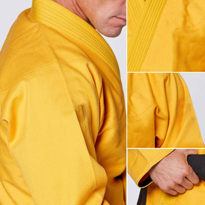 Uniforme amarillo de Jiu Jitsu brasileño 100% algodón personalizado de la mejor calidad - Product Image 6