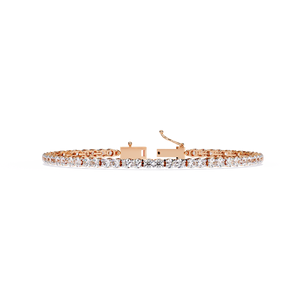 Bracelet tennis en or blanc unisexe 14K à la mode avec diamants naturels bijoux de mariage délicats pour femmes et hommes - Product Image 3