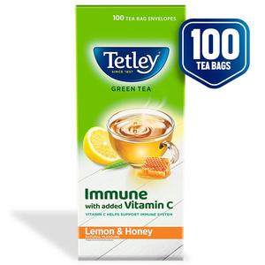 Tetley 1 Green <b>Tea</b>, Lemon And Honey, 100 <b>Tea</b> Bags - Product Image 3