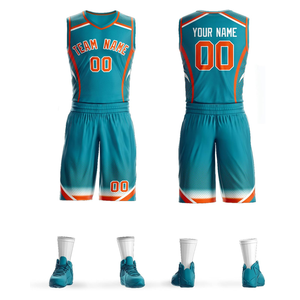 Camiseta de baloncesto reversible personalizada para jóvenes, pantalones cortos, ropa deportiva de talla XS, transpirable con logotipo de número de nombre impreso - Product Image 1