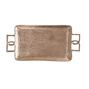 Bandeja de chocolate rectangular con acabado dorado, plato hecho a mano de calidad superior, bandeja de servicio de Metal elegante al por mayor con estilo clásico - Product Image 3