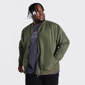 Blouson Bomber Uni de Haute Qualité au Design Moderne, Blazer Homme Personnalisé, Blouson Bomber en Satin Coupe-Vent pour Hommes - Product Image 1