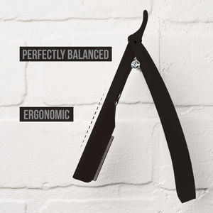 The Reaper Maquinilla de afeitar recta profesional Kit de maquinilla de afeitar recta ultra expuesta con 10 cuchillas Premium 2mm expuestas (The Reaper) - Product Image 6