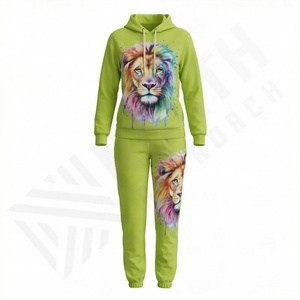 Chándales con Capucha 100% Algodón Personalizados al por Mayor, Impresión por Sublimación, Ropa Deportiva de Invierno, Ropa Deportiva Premium para Gimnasio y Fitness - Product Image 1