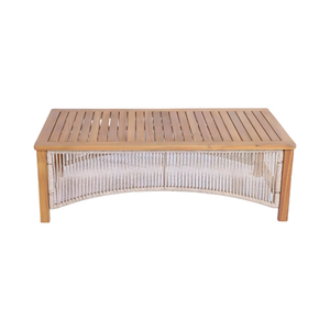 Juego de sofá de cuerda envuelto en madera de acacia, mesa de centro de estilo bohemio al mejor precio para exteriores del fabricante de Vietnam - Product Image 1