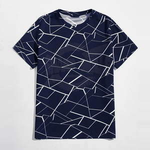 เสื้อยืดลำลองผ้าย้นสีพื้นสำหรับผู้ชายไซส์ใหญ่พิเศษ - Product Image 1