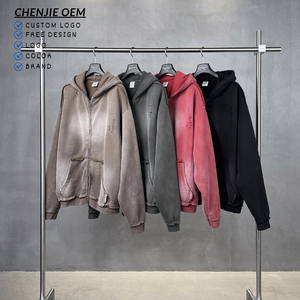 <span class=keywords><strong>Felpa</strong></span> da uomo con <span class=keywords><strong>cappuccio</strong></span> in cotone spugna pesante con <span class=keywords><strong>cappuccio</strong></span> rosso sbiadito e sbiadito <span class=keywords><strong>felpa</strong></span> con <span class=keywords><strong>cappuccio</strong></span> Vintage personalizzata - Product Image 2