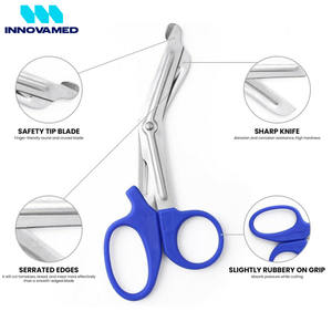 Nursing Scissor First Aid Tuff Cut <b>Medical</b> Scissors Small Trauma Shears Surgical EMT Scissors by INNOVAMED Surgic Scissor - Product Image 4