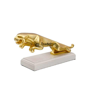 Tradebyd Sculpture abstraite en métal moulé Sculpture moderne faite à la main pour bureau à domicile - Product Image 2