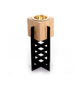 Brûleur à Bakhoor en bois au design attrayant, Mubkhar avec support en fer noir, brûleur à Bakhoor pour mariage et parfum d'intérieur - Product Image 1