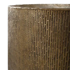 Mesa de Metal de alta calidad, mesa de lujo hecha a mano, mesa de textura de forro con estilo clásico para muebles de sala de estar - Product Image 3