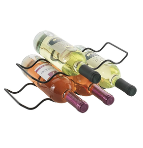 Stand de bouteille en métal haut de gamme en forme de rond en métal martelé ferme support de refroidisseur de vin produit de qualité standard - Product Image 5