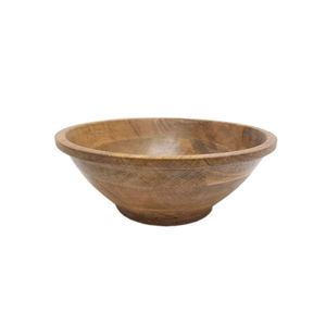 Bol à fruits rond en bois d'acacia fait à la main écologique finition naturelle pour la maison et l'hôtel bols de service personnalisés pour collations alimentaires - Product Image 1