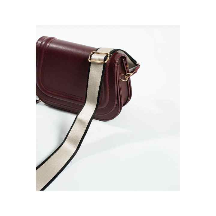 Women's 5 Compartment Lined Snap Closure Handbag and Shoulder Bag