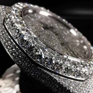 Reloj Mecánico Personalizado de Alta Gama para Hombre, con Incrustaciones de Diamantes de Laboratorio Hechas a Mano, Acero Inoxidable, Moissanita Helada, Automático de Lujo - Product Image 4