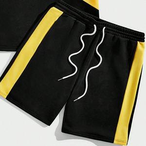 Conjuntos cortos de alta calidad para hombre, ropa de moda para hombre, camisetas y pantalones cortos, Color de contraste con pantalones cortos a juego, conjuntos de ropa para hombre 2025 - Product Image 6