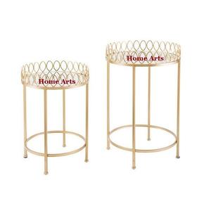 Juego de 2 bandejas de metal y vidrio para servir con soporte bandeja de comida de tamaño personalizado de la más alta calidad a un precio barato - Product Image 1