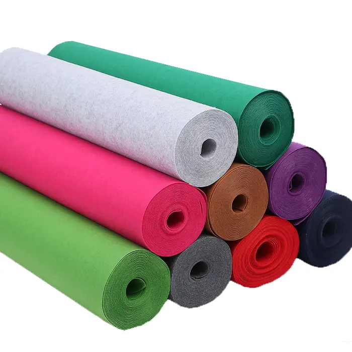 Waterproof Needle Punched Colored Felt Roll Nonwoven Felt for Interlining Made in VN