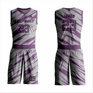 Vêtements de football pour hommes, séchage rapide, ensemble d'uniformes de basket-ball conçus par OEM, nouveau style d'uniformes sublimés, vente en gros et à chaud - Product Image 6