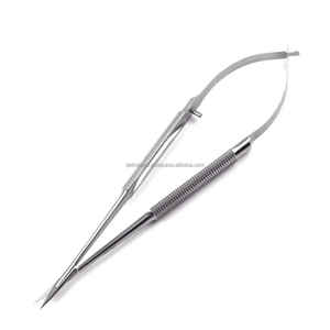 Fórceps de microatado de acero inoxidable con certificación CE, juego de instrumentos de microcirugía veterinaria, instrumentos quirúrgicos de base privada OEM - Product Image 2