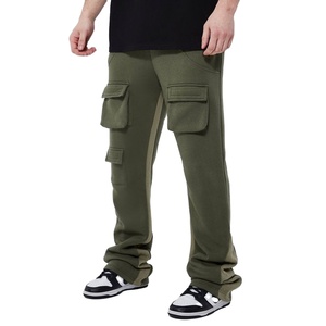 Pantalones Casuales Personalizados para Hombre, Lavados, 100% Algodón, Ligeros, Estilo Jogger, Acampanados, Pantalones Deportivos Holgados para Hombre 2026 - Product Image 6